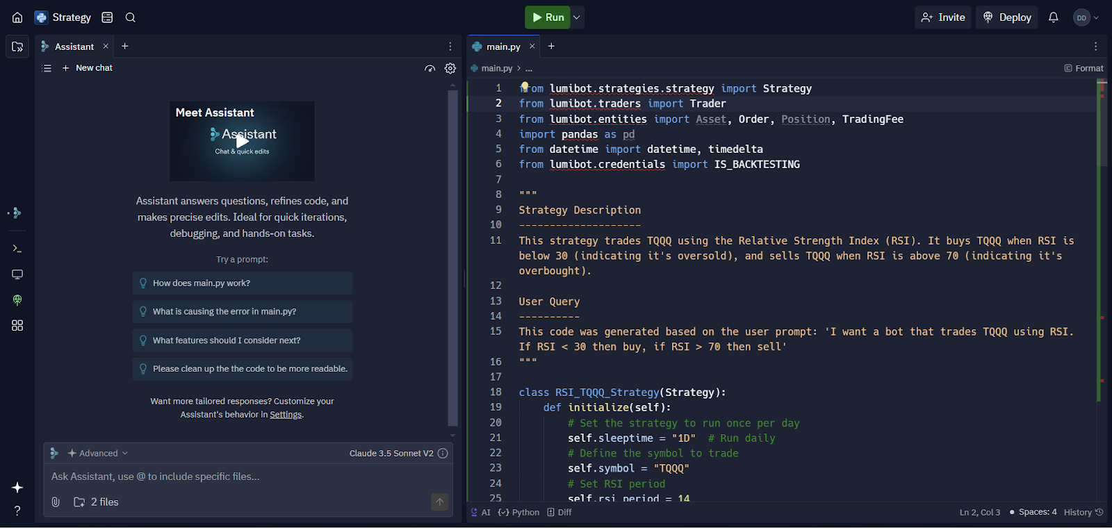 Refined Code Placement in Replit