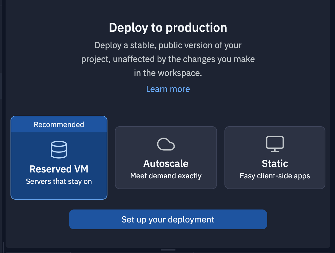 Deploying In Replit 2