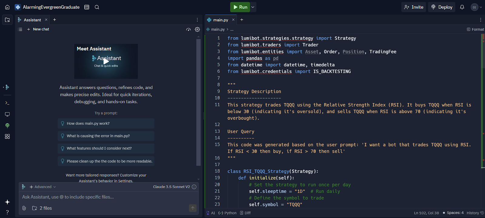 Preview of Code in Replit